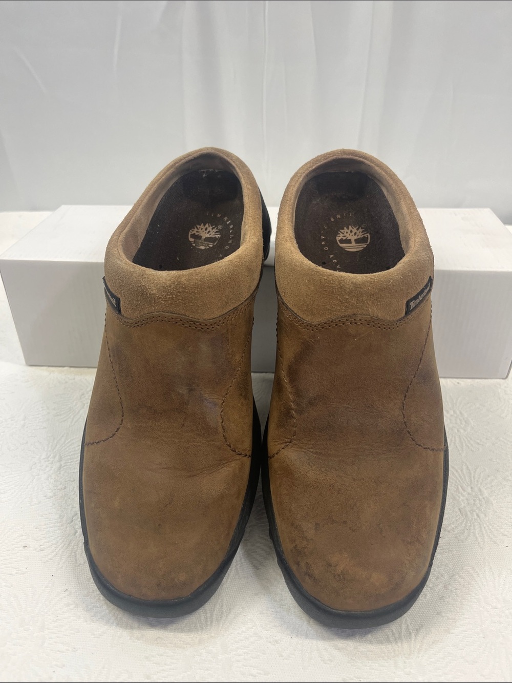 Timberland Women’s Tan Brown Suede Slip-On Loafers